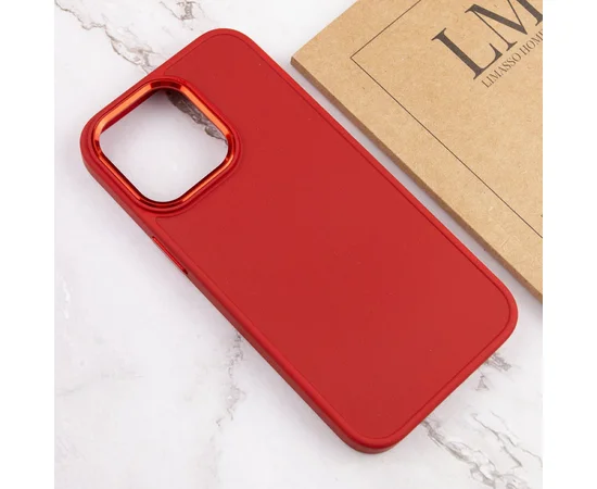 TPU чехол Bonbon Metal Style для Apple iPhone 14 Pro Max (6.7") Красный / Red