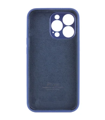 Чохол Silicone Case Full Camera Protective (AA) для Apple iPhone 14 Pro Max (6.7") Синій / Deep navy