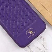 Кожаный чехол Polo Santa Barbara для Apple iPhone 14 Pro Max (6.7") Purple