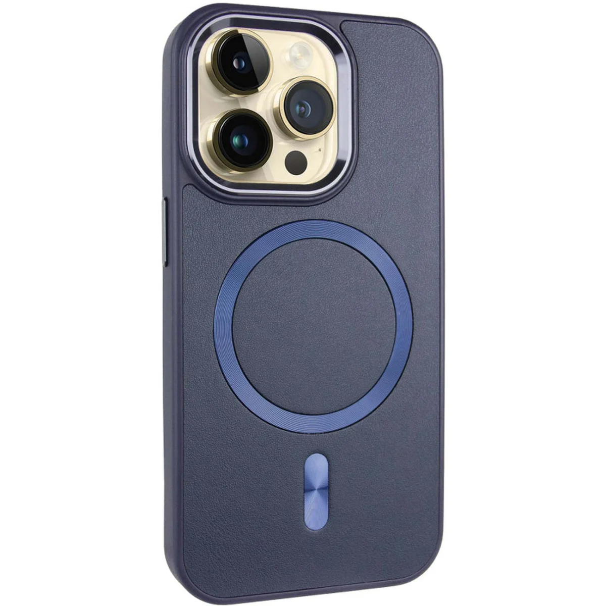 Шкіряний чохол SnapCase with MagSafe для Apple iPhone 14 Pro Max (6.7") Dark Blue
