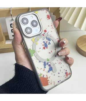 Чехол TPU+PC Flush with MagSafe для Apple iPhone 14 Pro Max (6.7") Titanium grey