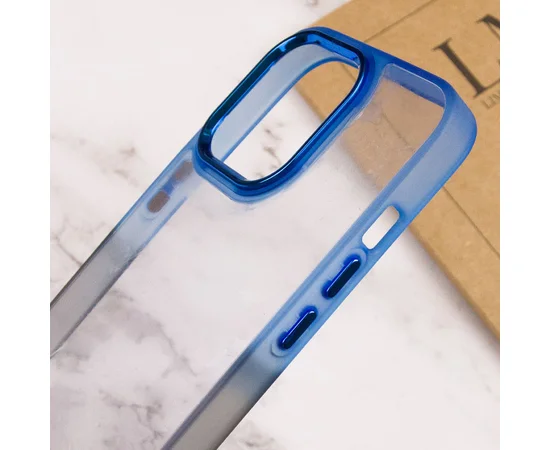 Чехол TPU+PC Fresh sip series для Apple iPhone 14 Pro Max (6.7") Черный / Синий