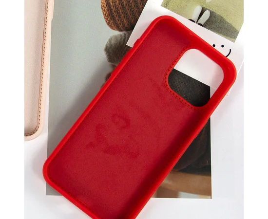 Чохол Silicone Case Full Protective with Ring для Apple iPhone 14 Pro Max (6.7") Red