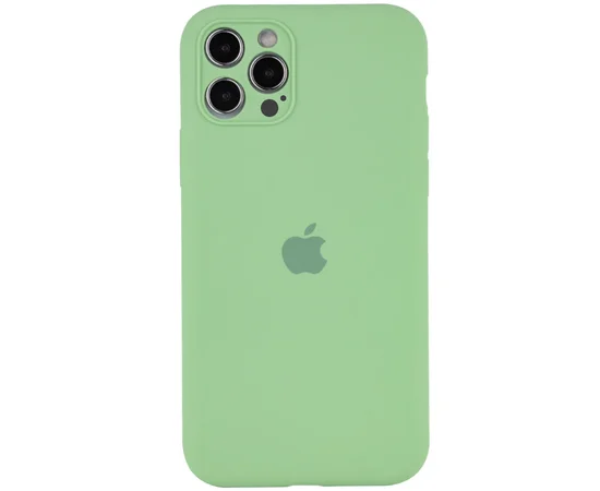 Чехол Silicone Case Full Camera Protective (AA) для Apple iPhone 14 Pro Max (6.7") Мятный / Mint