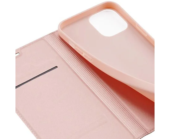 Чехол-книжка Dux Ducis с карманом для визиток для Apple iPhone 14 Pro Max (6.7") Rose Gold