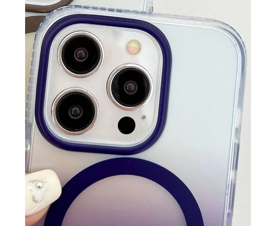 Чехол TPU+PC Shadow with MagSafe для Apple iPhone 14 Pro Max (6.7") Purple