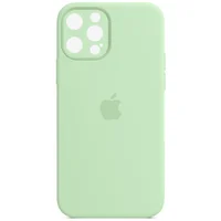 Чехол Silicone Case Full Camera Protective (AA) для Apple iPhone 14 Pro Max (6.7") Зеленый / Pistachio