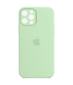 Чехол Silicone Case Full Camera Protective (AA) для Apple iPhone 14 Pro Max (6.7") Зеленый / Pistachio