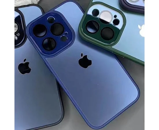 Чехол TPU+Glass Sapphire Midnight для Apple iPhone 14 Pro Max (6.7") Синий / Deep navy