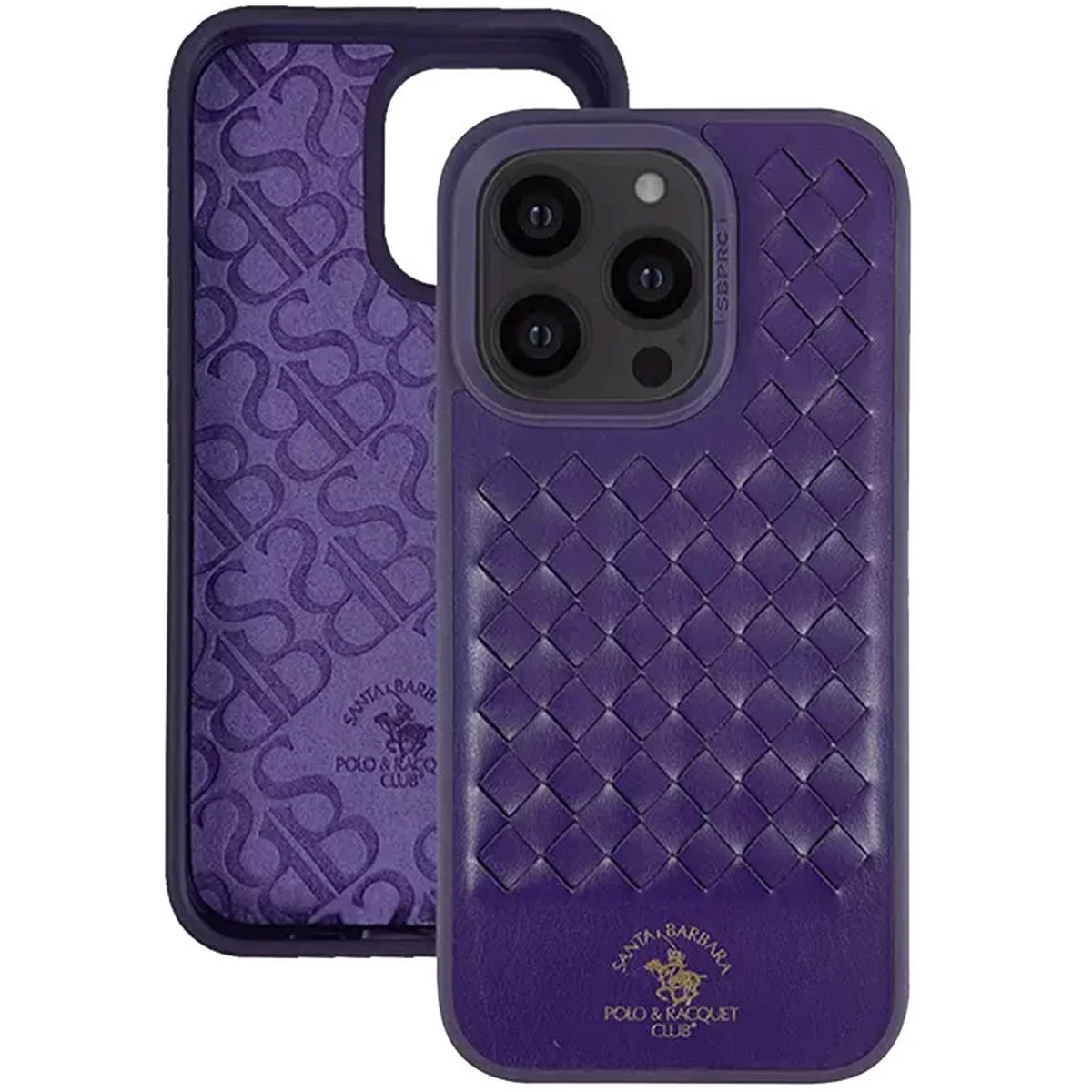 Кожаный чехол Polo Santa Barbara для Apple iPhone 14 Pro Max (6.7") Purple