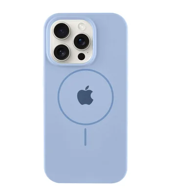 Чохол Silicone Case Full Protective (AA) with MagSafe для Apple iPhone 14 Pro Max (6.7") Синій / Lilac Blue