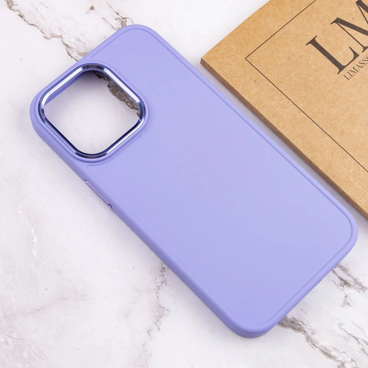 TPU чехол Bonbon Metal Style для Apple iPhone 14 Pro Max (6.7") Сиреневый / Dasheen