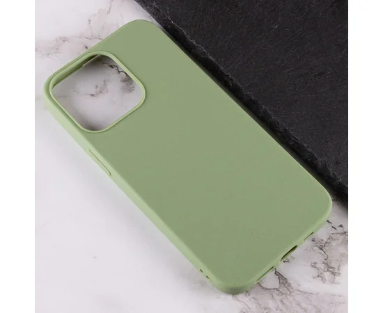 Силиконовый чехол Candy для Apple iPhone 14 Pro Max (6.7") Фисташковый