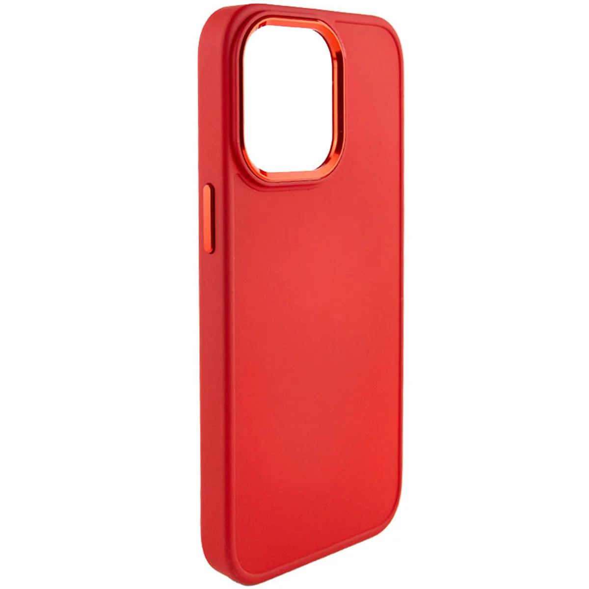 TPU чехол Bonbon Metal Style для Apple iPhone 14 Pro Max (6.7") Красный / Red