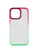 Чехол TPU+PC Fresh sip series для Apple iPhone 14 Pro Max (6.7") Салатовый / Розовый