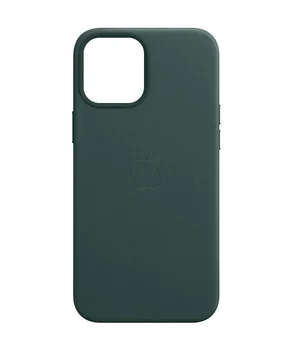 Шкіряний чохол Leather Case (AAA) з MagSafe and Animation для Apple iPhone 14 Pro Max (6.7") Forest Green