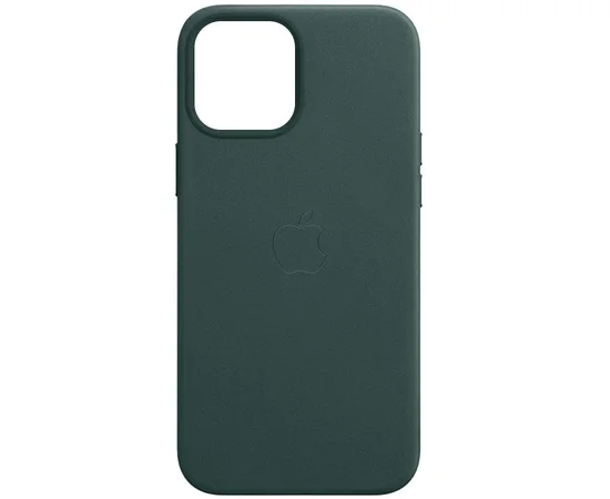 Кожаный чехол Leather Case (AAA) with MagSafe and Animation для Apple iPhone 14 Pro Max (6.7") Forest Green