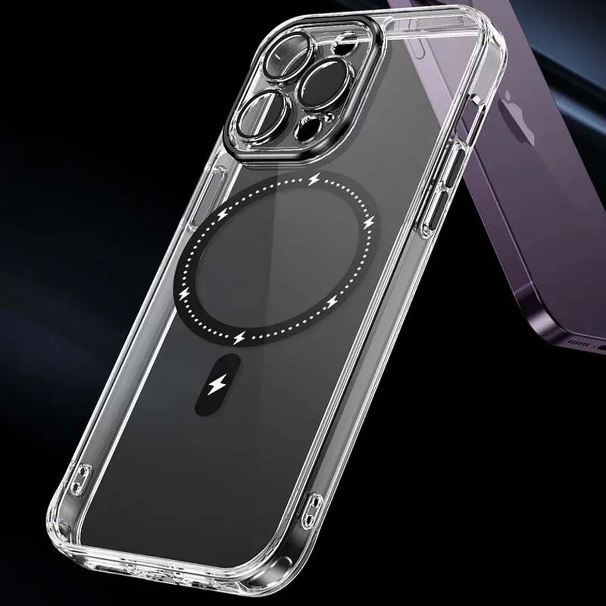 Чохол TPU+PC Colorful with MagSafe для Apple iPhone 14 Pro Max (6.7") Black