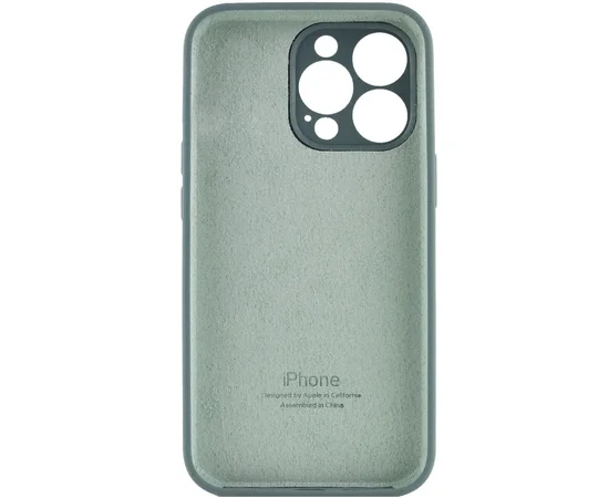 Чохол Silicone Case Full Camera Protective (AA) Apple iPhone 14 Pro Max (6.7") Зелений / Pine green