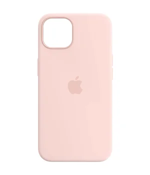 Чехол Silicone case (AAA) full with Magsafe для Apple iPhone 14 Pro Max (6.7") Розовый / Chalk Pink