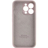 Чехол Silicone Case Full Camera Protective (AA) для Apple iPhone 14 Pro Max (6.7") Серый / Lavender / PVH