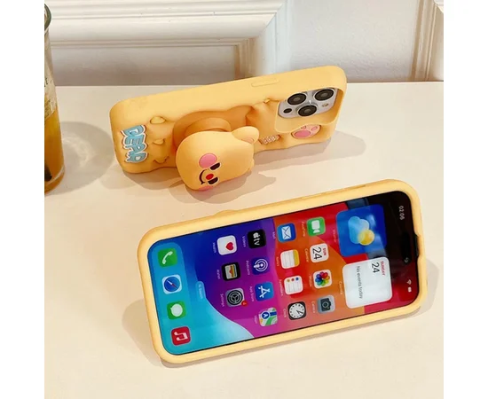Силиконовый чехол Funny 3D для Apple iPhone 14 Pro Max (6.7") Little bear