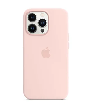 Чехол Silicone Case Full Protective (AA) для Apple iPhone 14 Pro Max (6.7") Розовый / Chalk Pink