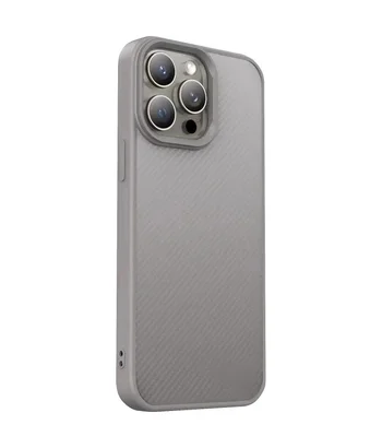 TPU чохол Carbon Protective with Magsafe для Apple iPhone 14 Pro Max (6.7") Grey