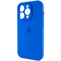 Чехол Silicone Case Full Camera Protective (AA) для Apple iPhone 14 Pro Max (6.7") Синий / Capri Blue / PVH