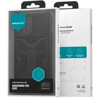 TPU+PC чехол Nillkin CamShield Adventurer Pro (шторка на камеру) для Apple iPhone 14 Pro Max (6.7") Armor Black