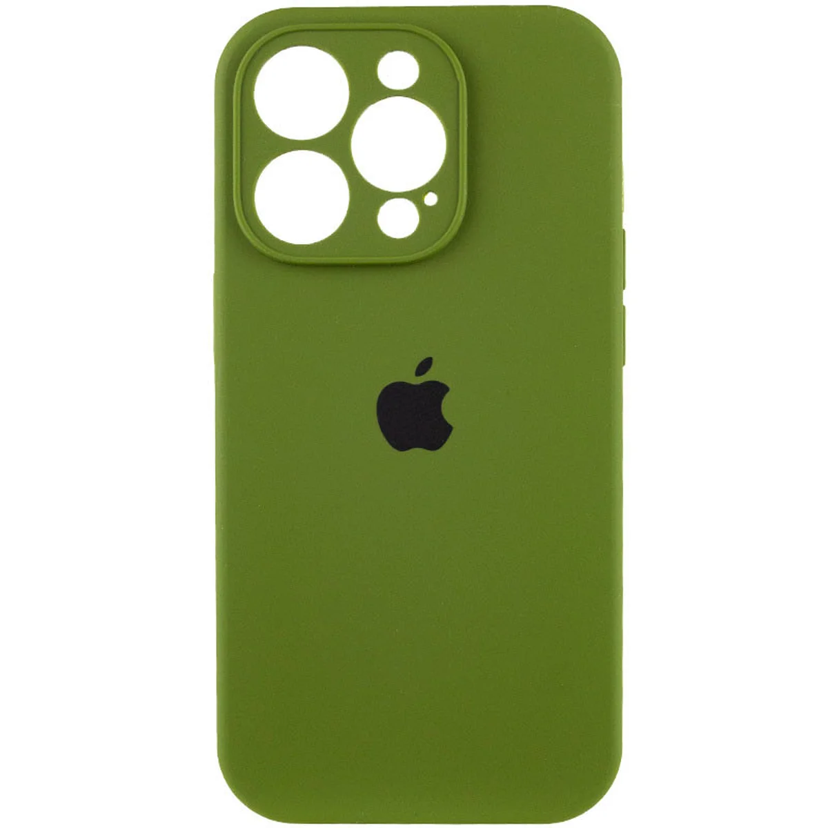 Чехол Silicone Case Full Camera Protective (AA) для Apple iPhone 14 Pro Max (6.7") Зеленый / Dark Olive / PVH
