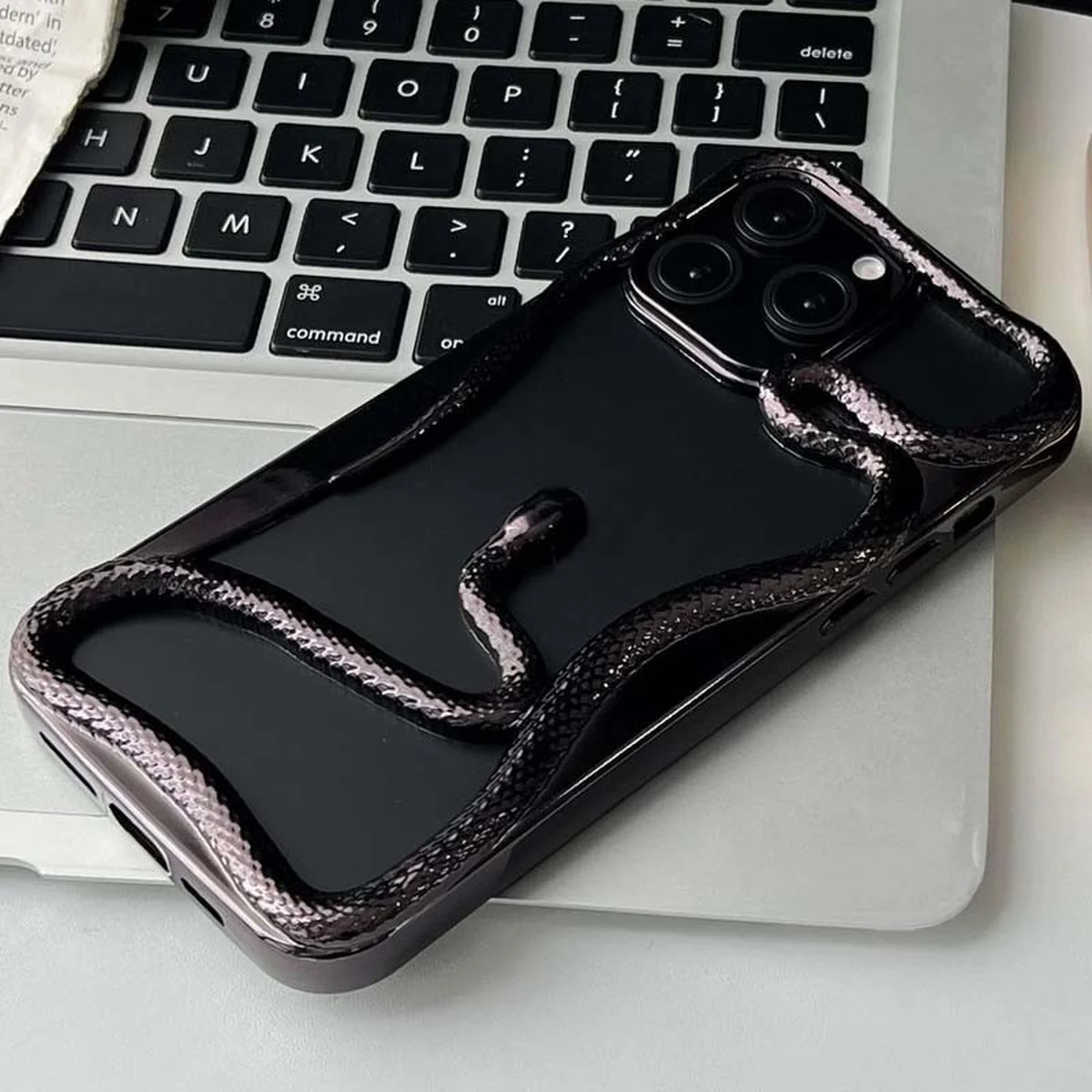 TPU чехол Snake для Apple iPhone 14 Pro Max (6.7") Black