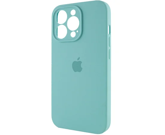 Чохол Silicone Case Full Camera Protective (AA) Apple iPhone 14 Pro Max (6.7") Бірюзовий / Marine Green
