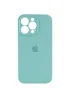 Чохол Silicone Case Full Camera Protective (AA) Apple iPhone 14 Pro Max (6.7") Бірюзовий / Marine Green