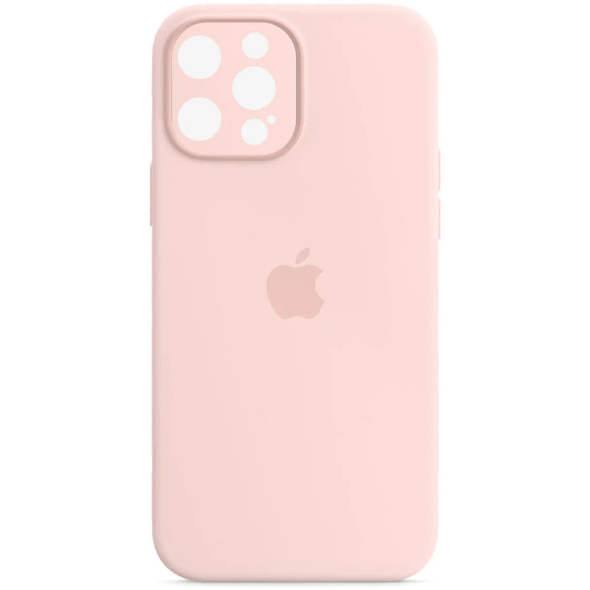 Чехол Silicone Case Full Camera Protective (AA) для Apple iPhone 14 Pro Max (6.7") Розовый / Chalk Pink