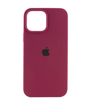 Чехол Silicone Case Full Protective (AA) для Apple iPhone 14 Pro Max (6.7") Бордовый / Maroon