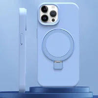 Чехол Silicone Case Full Protective NO LOGO with Ring для Apple iPhone 14 Pro Max (6.7") Blue