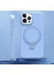 Чехол Silicone Case Full Protective NO LOGO with Ring для Apple iPhone 14 Pro Max (6.7") Blue