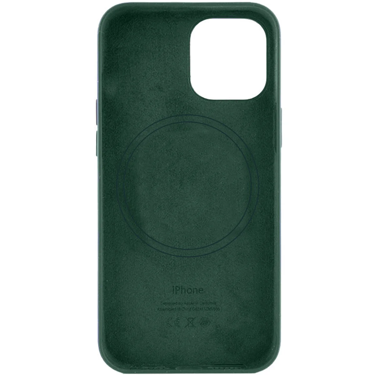 Шкіряний чохол Leather Case (AA) with MagSafe для Apple iPhone 14 Pro Max (6.7") Military green