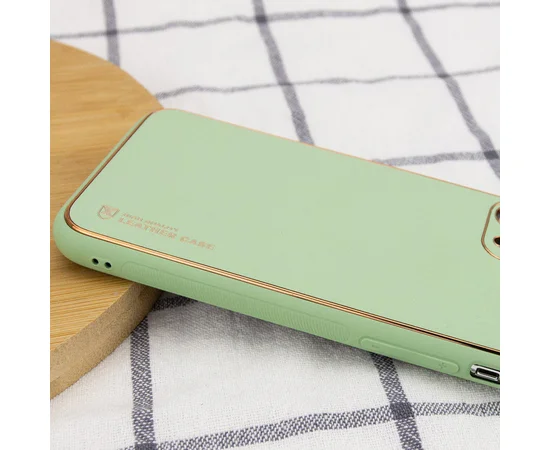 Шкіряний чохол Xshield для Apple iPhone 14 Pro Max (6.7") Зелений / Pistachio