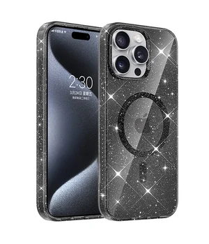 Чехол TPU Eclipse Sparkle (MagFit) для Apple iPhone 14 Pro Max (6.7") Black