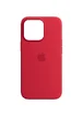 Чехол Silicone case (AAA) full with Magsafe and Animation для Apple iPhone 14 Pro Max (6.7") Красный / Red