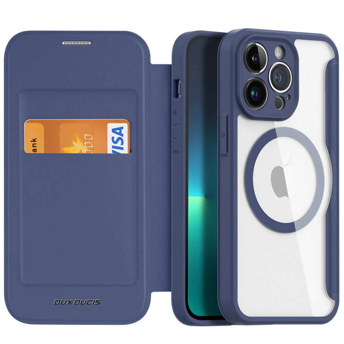 Чехол-книжка Dux Ducis Skin X Pro with MagSafe для Apple iPhone 14 Pro Max (6.7") Blue