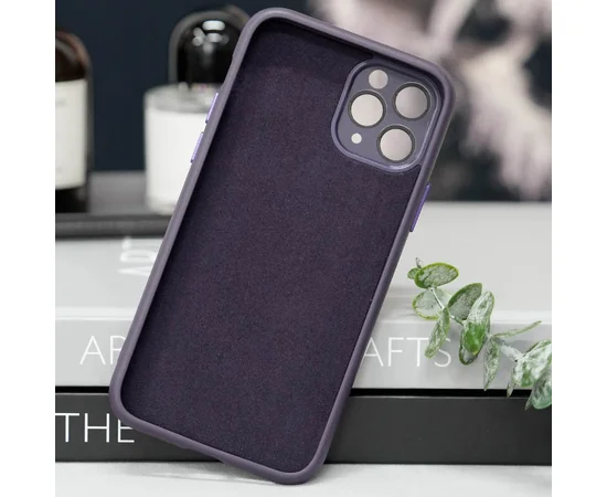 Чехол TPU+Glass Sapphire Midnight with MagSafe для Apple iPhone 14 Pro Max (6.7") Фиолетовый / Deep Purple