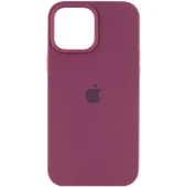 Чехол Silicone Case Full Protective (AA) для Apple iPhone 14 Pro Max (6.7") Бордовый / Plum