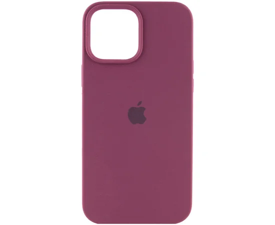 Чехол Silicone Case Full Protective (AA) для Apple iPhone 14 Pro Max (6.7") Бордовый / Plum