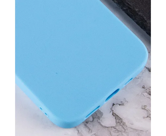 Силиконовый чехол Candy для Apple iPhone 14 Pro Max (6.7") Голубой