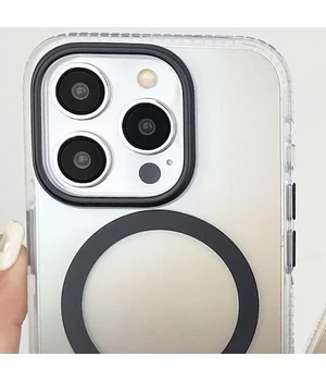 Чехол TPU+PC Shadow with MagSafe для Apple iPhone 14 Pro Max (6.7") Gray