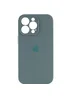 Чехол Silicone Case Full Camera Protective (AA) для Apple iPhone 14 Pro Max (6.7") Зеленый / Pine green