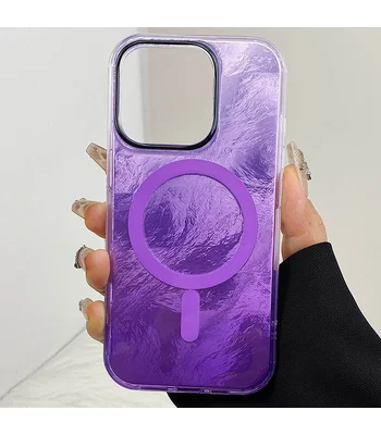 Чохол TPU Shiny Mountain (MagFit) для Apple iPhone 14 Pro Max (6.7") Purple